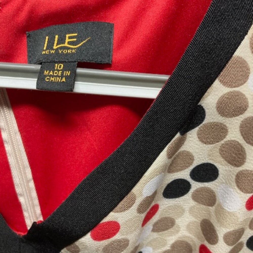 Dress with polka dot design